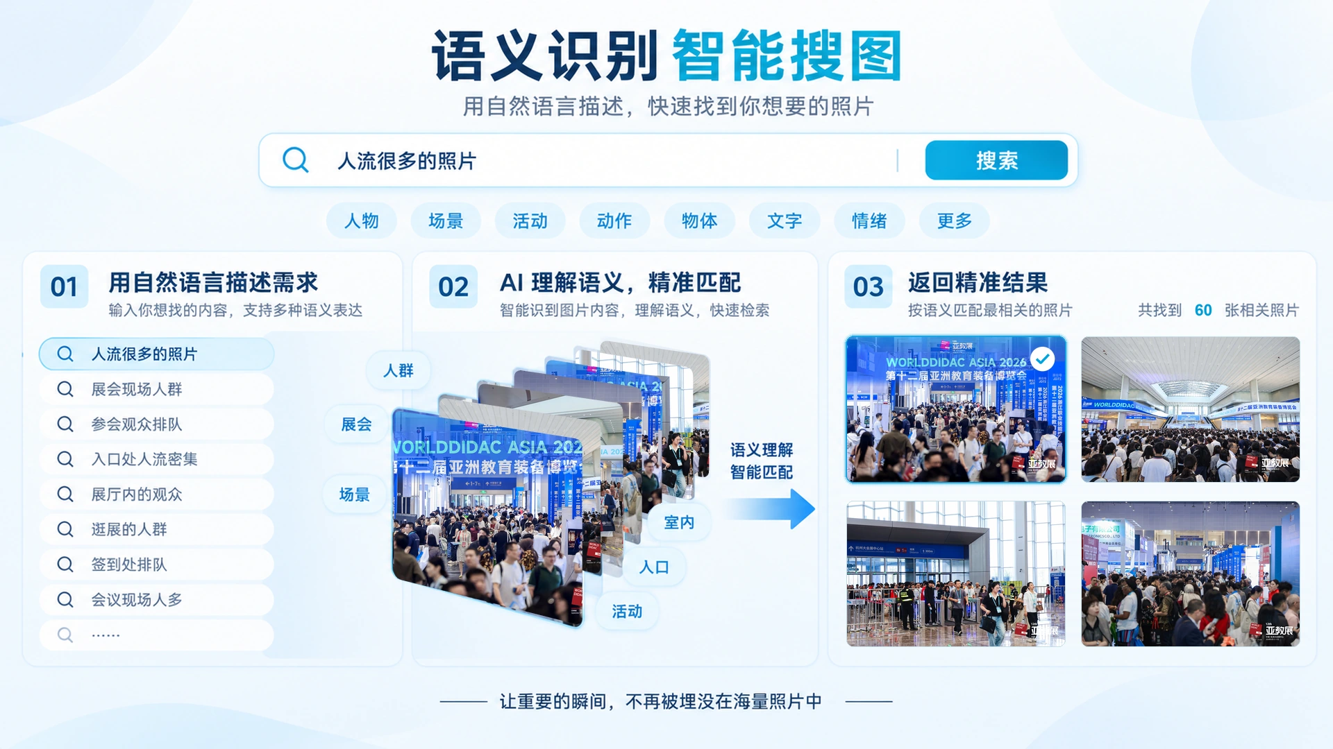 活动照片语义识别搜索界面